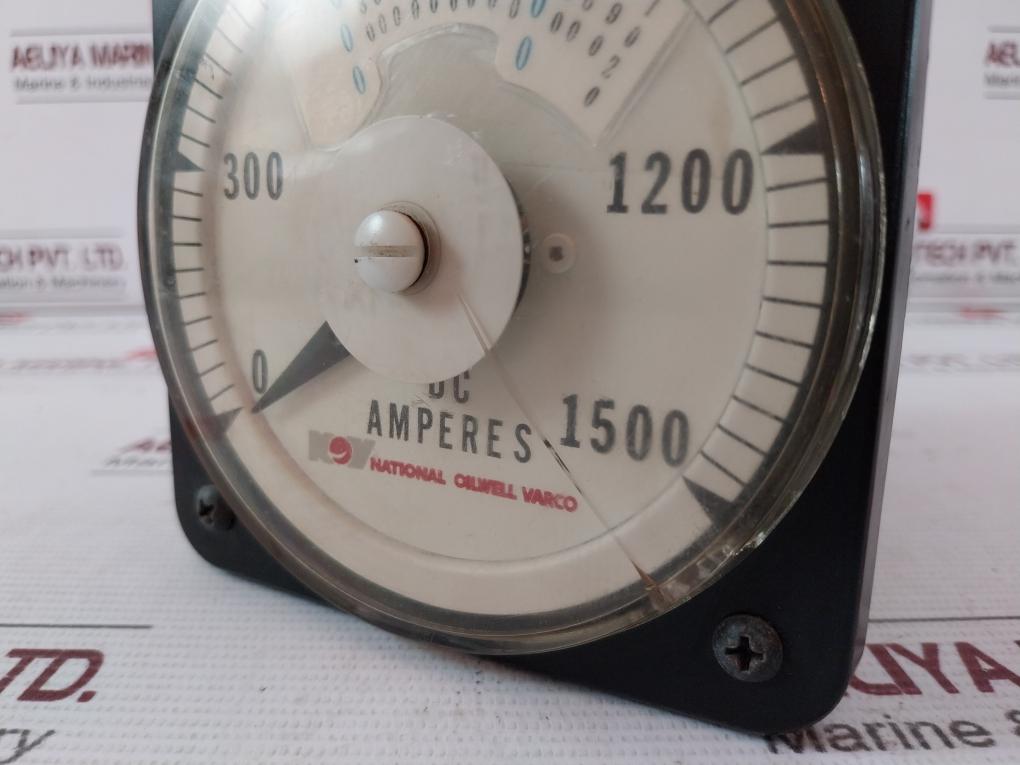 National Oilwell Varco Ammeter 0-1500 Dc Amperes 1020X13 Cz6 92Kv