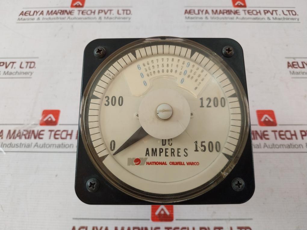 National Oilwell Varco Ammeter 0-1500 Dc Amperes 1020X13 Cz6 92Kv