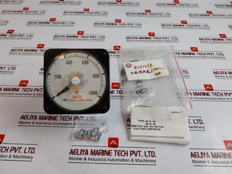 National Oilwell Varco Dc Voltmeter 0-1000v Analog Meter