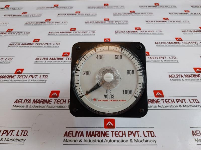 National Oilwell Varco Dc Voltmeter 0-1000v Analog Meter