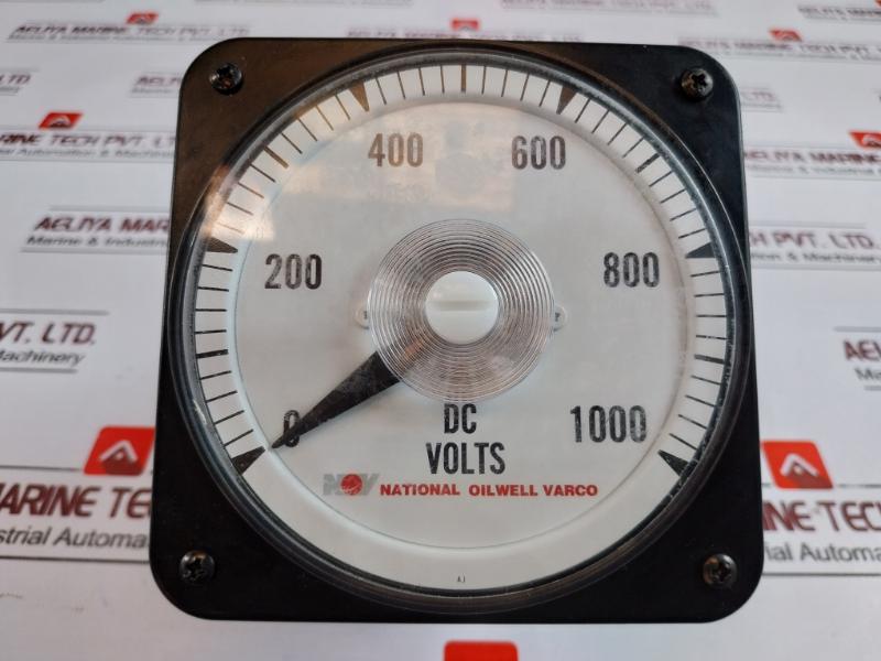 National Oilwell Varco Dc Voltmeter 0-1000v Analog Meter