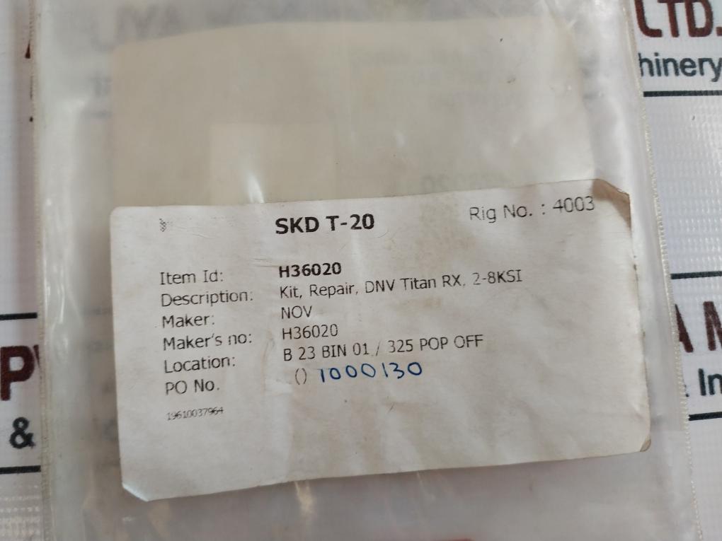 National Oilwell Varco H36020 O-ring Repair Kit