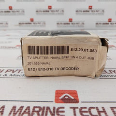 Naval Sp4F 4-way Marine Tv-radio Splitter 0.1-1000 Mhz