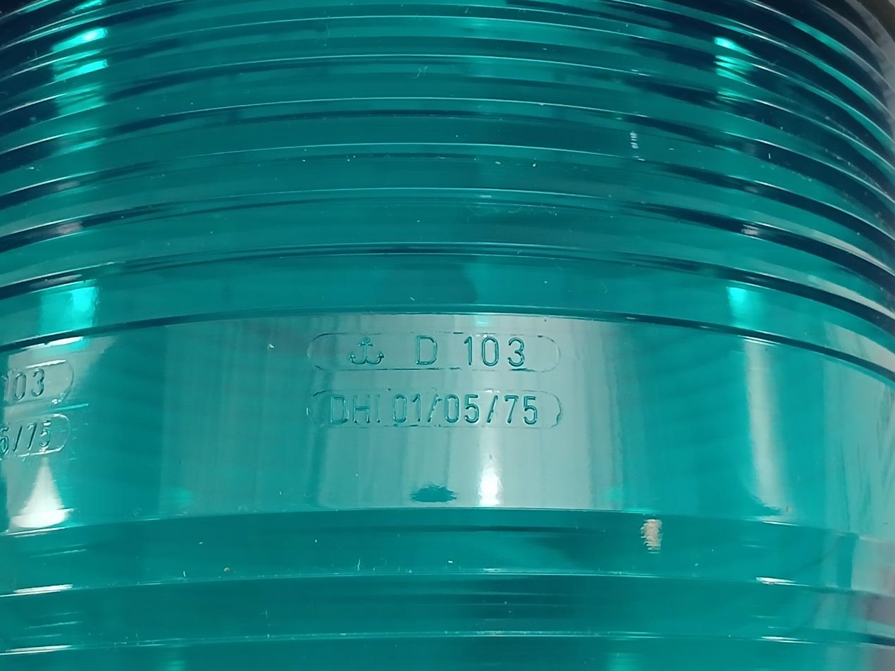 Navigation Light Lens New Condition E-8307000500 Aqua Signal Upper F 70/70M