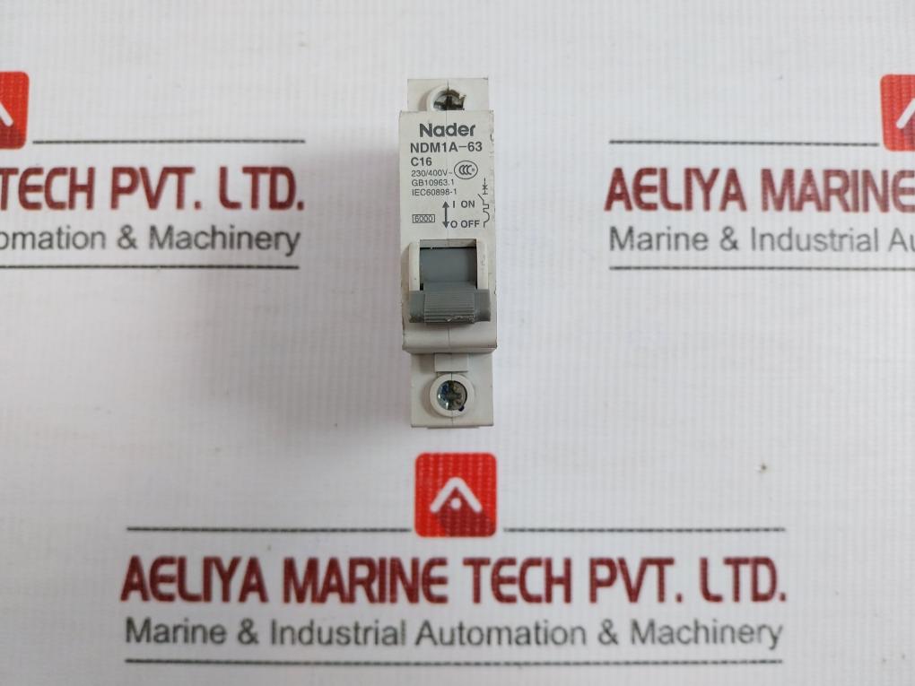 Ndm1A-63 Circuit Breaker 230/400V Ac 16A 6000 A Nader