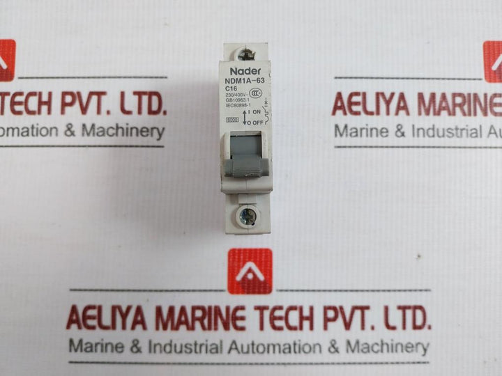 Ndm1A-63 Circuit Breaker 230/400V Ac 16A 6000 A Nader