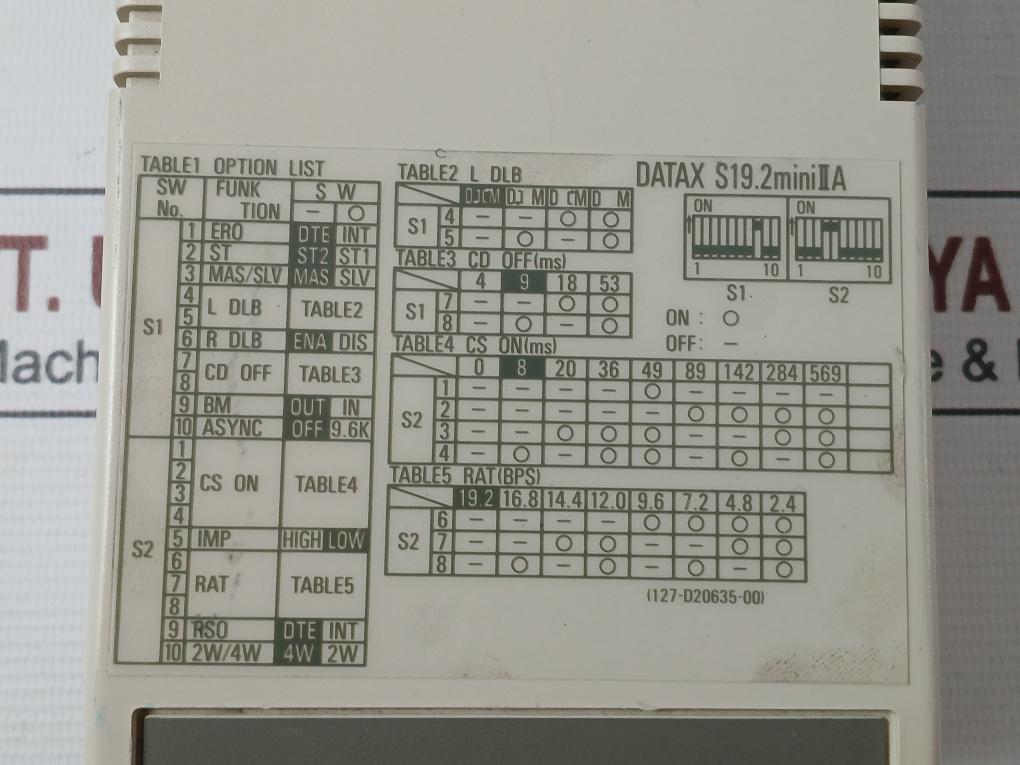 Nec Datax S19.2 Mini Iia Modem Ac100V 50/60Hz Vcci-a F1511B