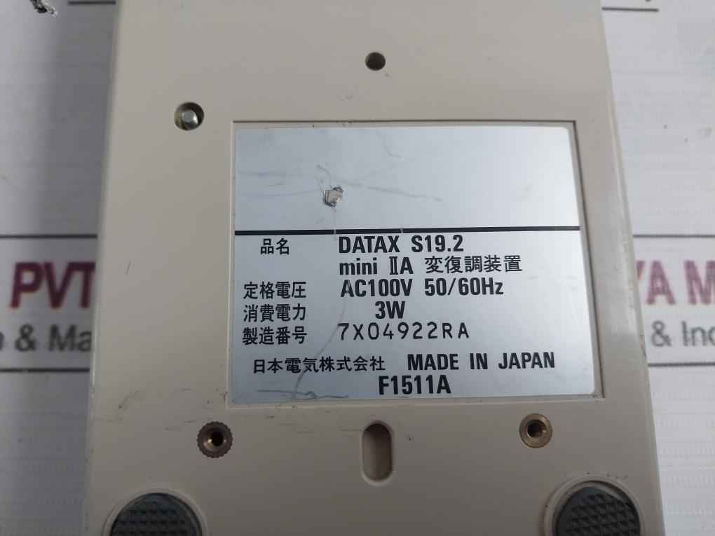 Nec Datax S19.2 Mini Iia Modem Ac100V 50/60Hz 3W