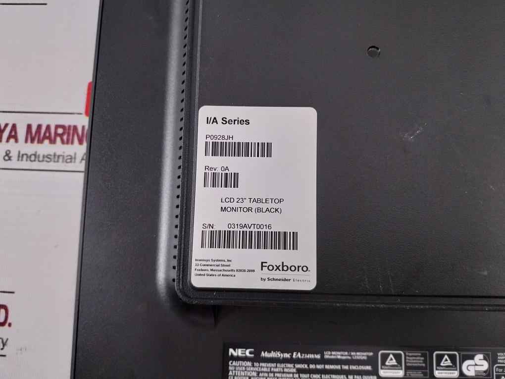 Nec Ea234Wmi-bk I/A Series 23" Lcd Monitor L232Qa Rev 0A (Black)