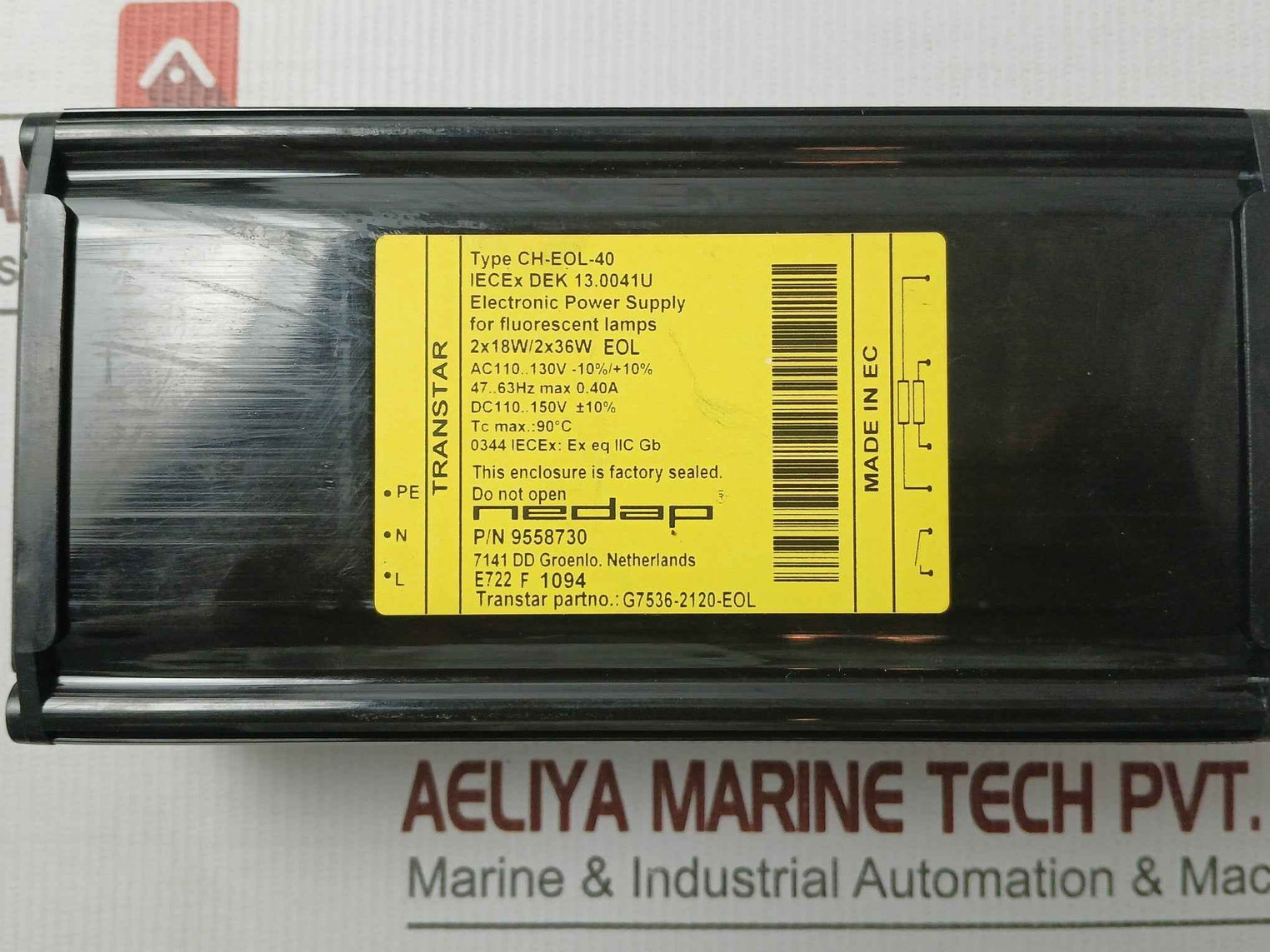 Nedap Ch-eol-40 Power Supply For Fluorescent Lamps 110-130V/47-63Hz