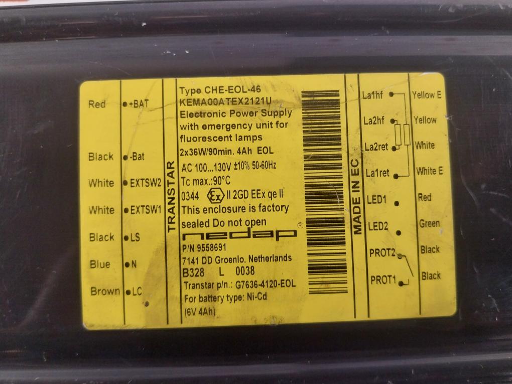 Nedap Che-eol-46 Electronic Power Supply G7636-4120-eol