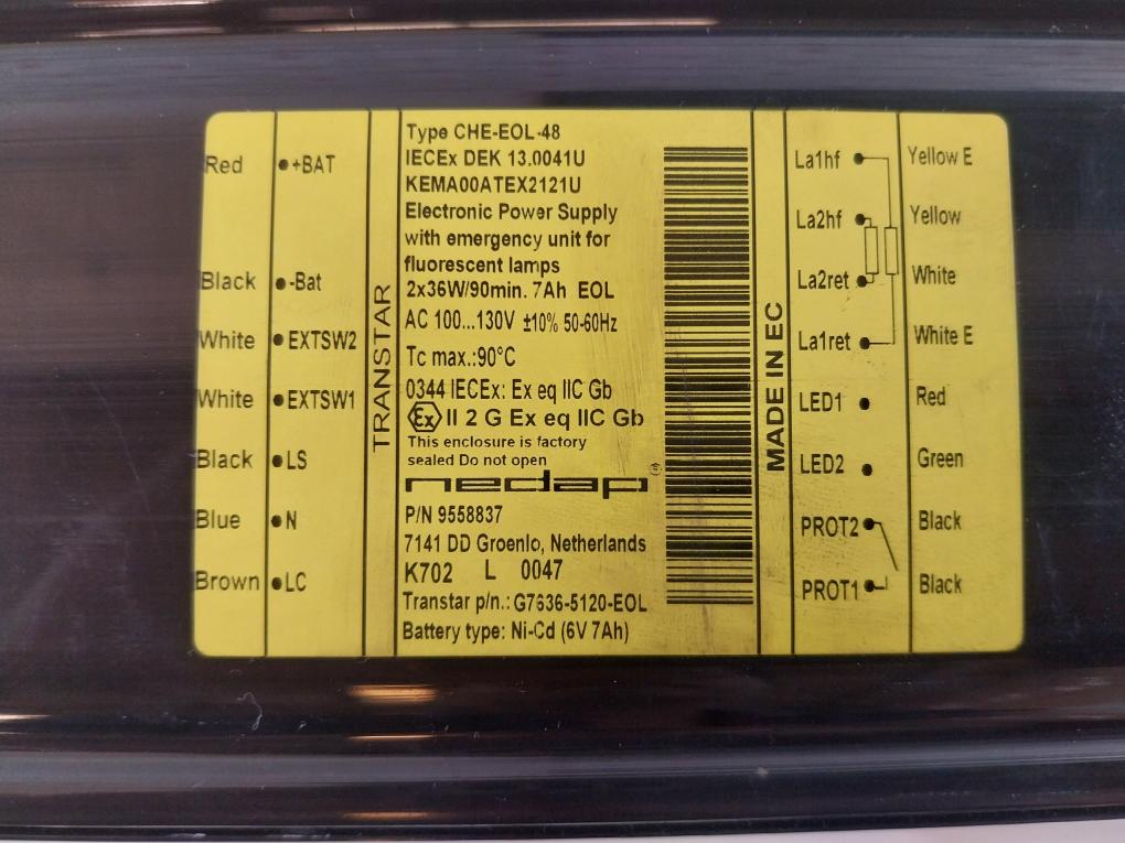 Nedap Transtar Che-eol-48 Electronic Power Supply