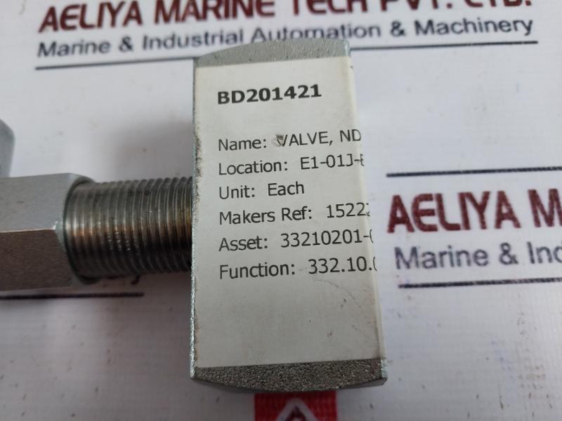 Needle valve 1/2", 10 KSI Alloy BD201421