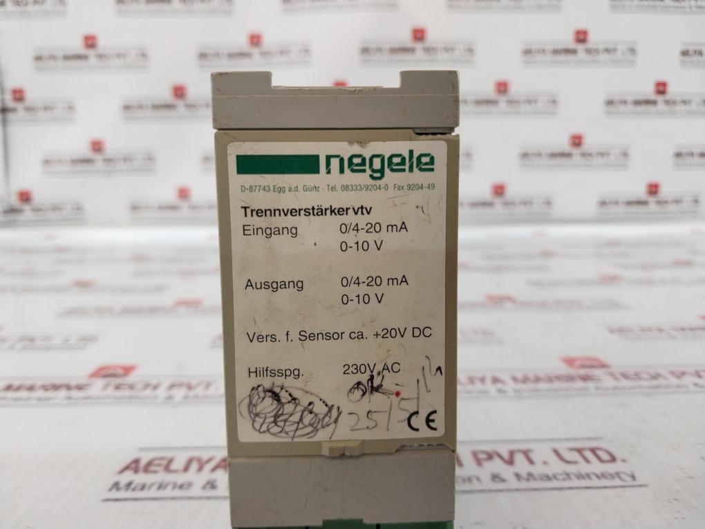 Negele Trennverstarker Vtv Buffer Amplifier 230V Ac