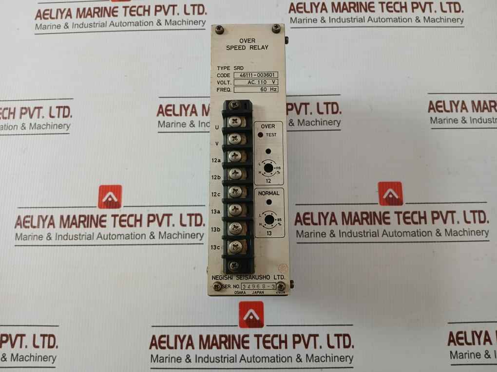 Negishi Seisakusho Over Speed Relay 46111-003601
