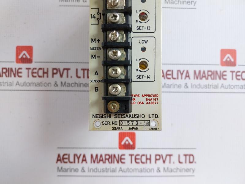 Negishi Seisakusho Speed Relay 24Vdc Part No Srt2 24420