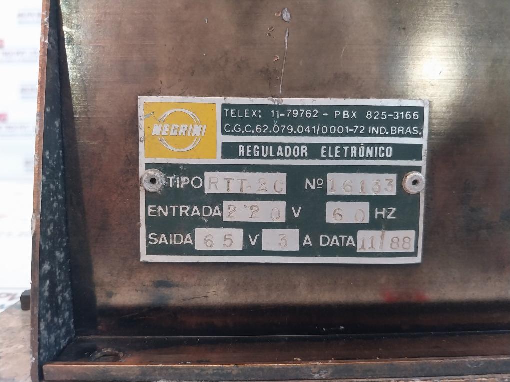 Negrini RTT20 Electronic Regulator 220V 60Hz