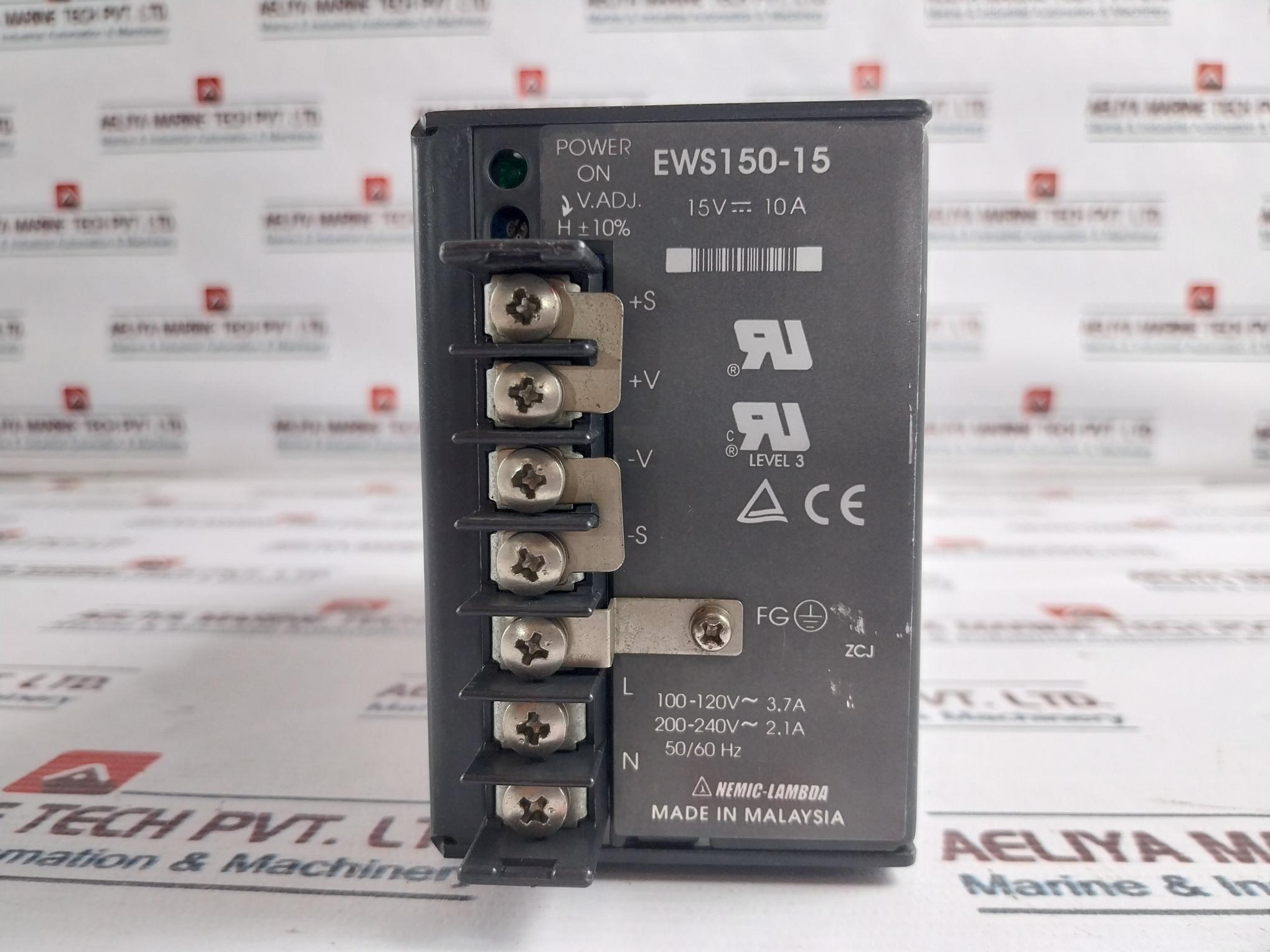 Nemic-Lambda EWS150-15 Switching Power Supply 50/60Hz