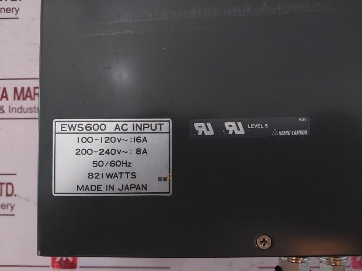 Nemic-lambda Ews600-28 Power Supply 100-120V 16A 50/60Hz 821 W