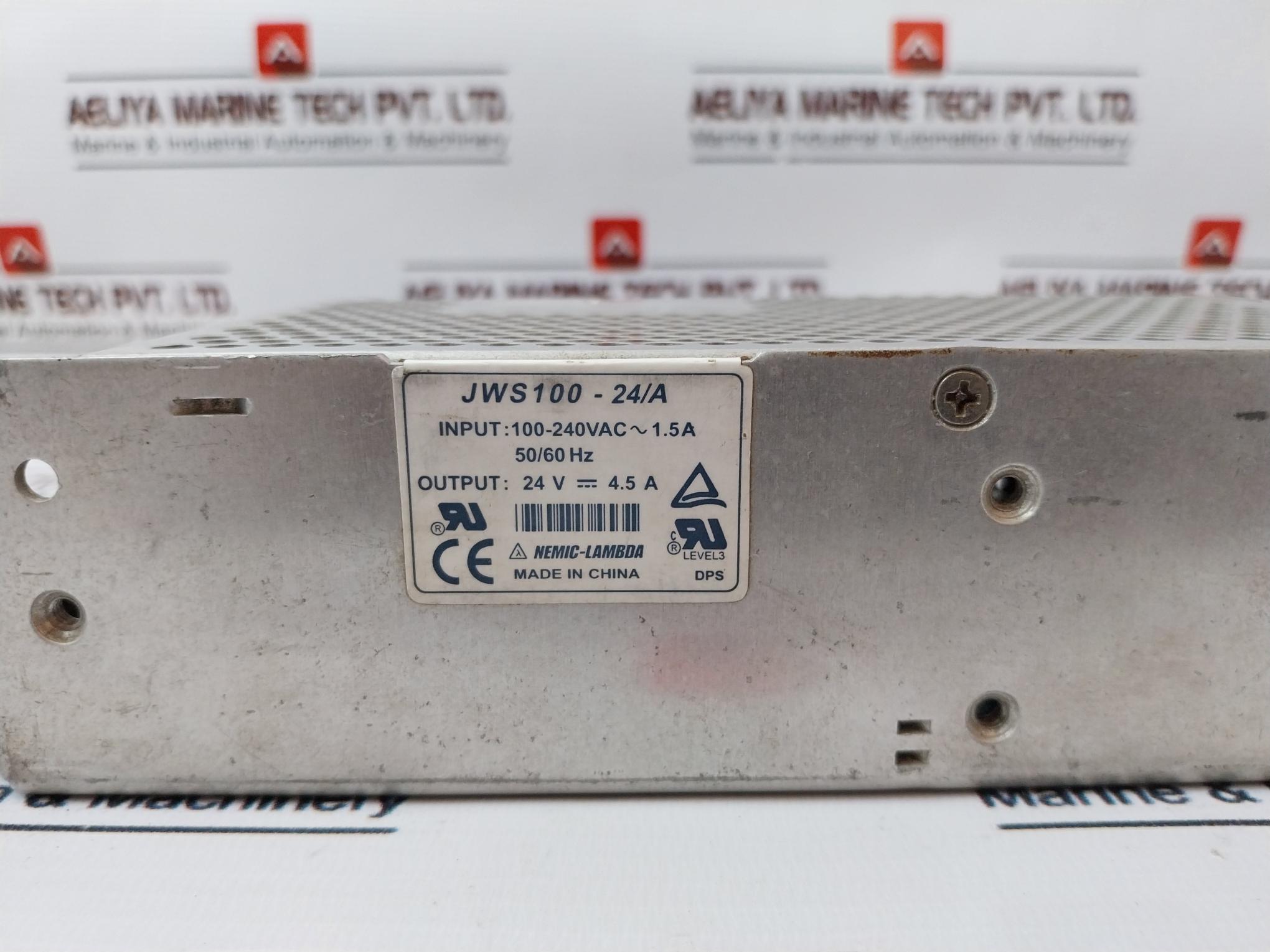 Nemic-lambda Jws100-24/A Power Supply Module 100-240Vac~1.5A 50/60Hz