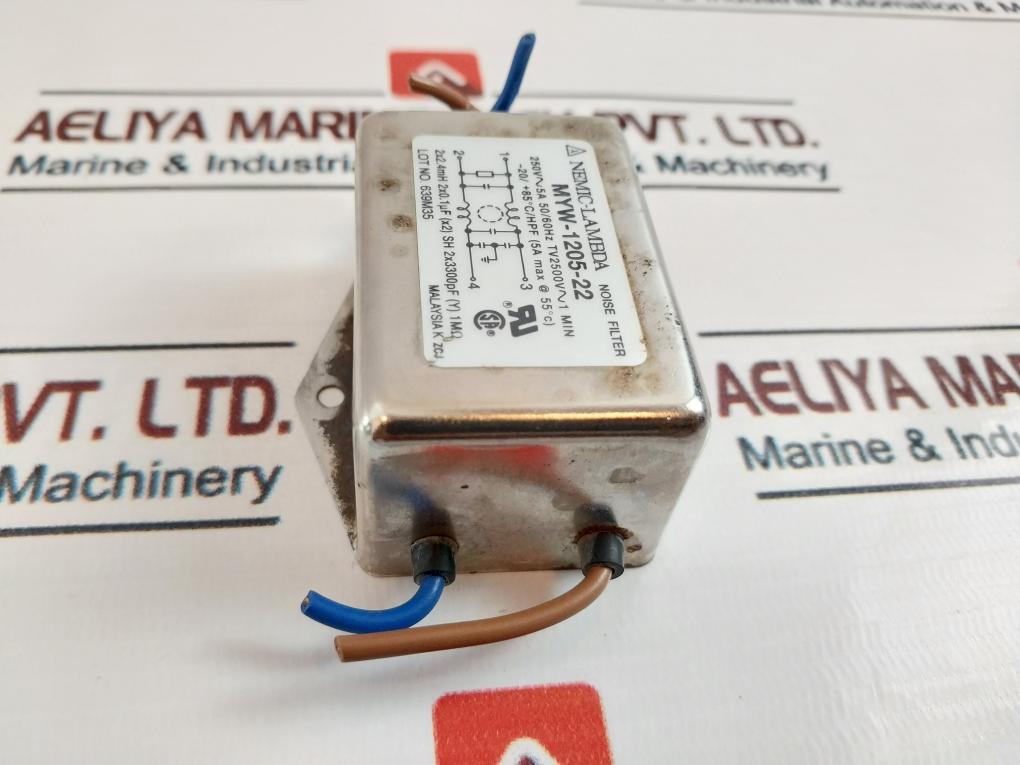 Nemic-lambda Myw-1205-22 Noise Filter 250V 50/60Hz