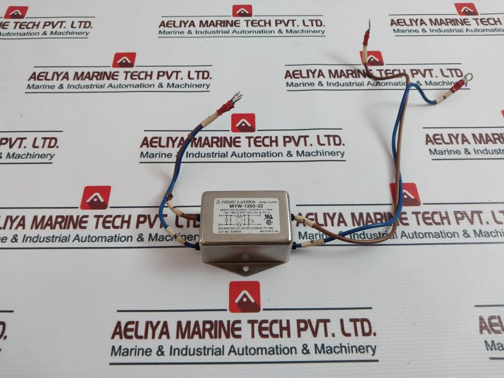 Nemic-lambda Myw-1205-22 Noise Filter 250Vac 5A 50/60Hz