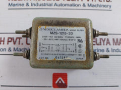 Nemic-lambda Mzs-1215-33 Noise Filter 15A 250V 50/60Hz