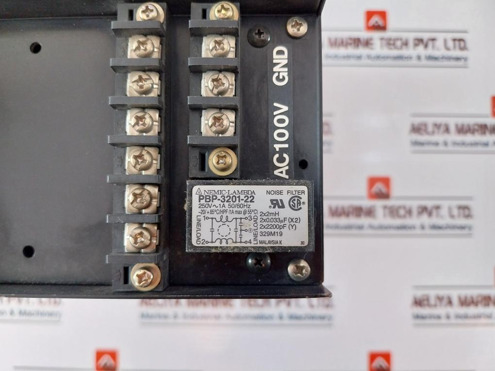 Nemic-lambda Pbp-3201-22 Noise Filter 250V~1A 50/60Hz