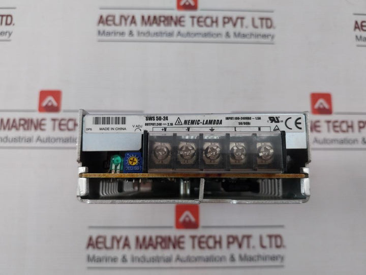 Nemic-lambda Sws 50-24 Power Supply Module 100-240Vac 1.5A 50/60Hz 24V 2.1A