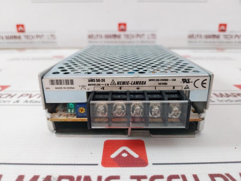 Nemic-lambda Sws 50-24 Power Supply Module 100-240Vac 1.5A 50/60Hz 24V 2.1A