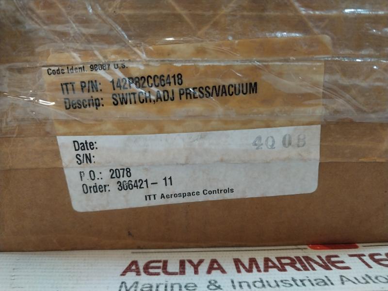 Neo-dyn 142P 142P82Cc6418 Adjustable Pressure Switch 0.5-5 Psi Ip66 057-0771