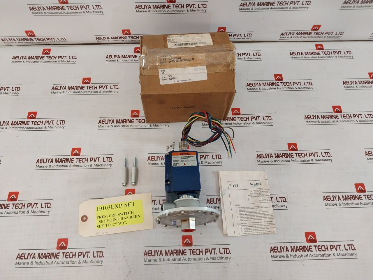 Neo-dyn 142P 142P82Cc6418 Adjustable Pressure Switch 0.5-5 Psi Ip66 057-0771