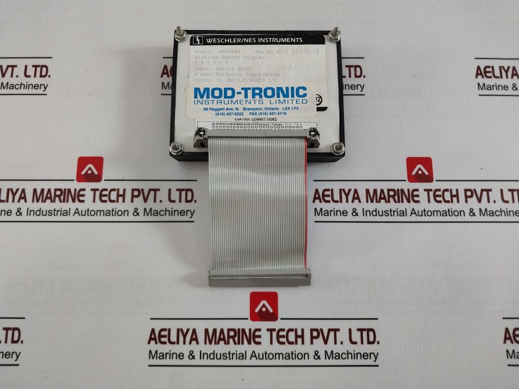 Nes Ard4484 Slimline Remote Display 812-50 Option 33 Rs232C / Rs423 I/O
