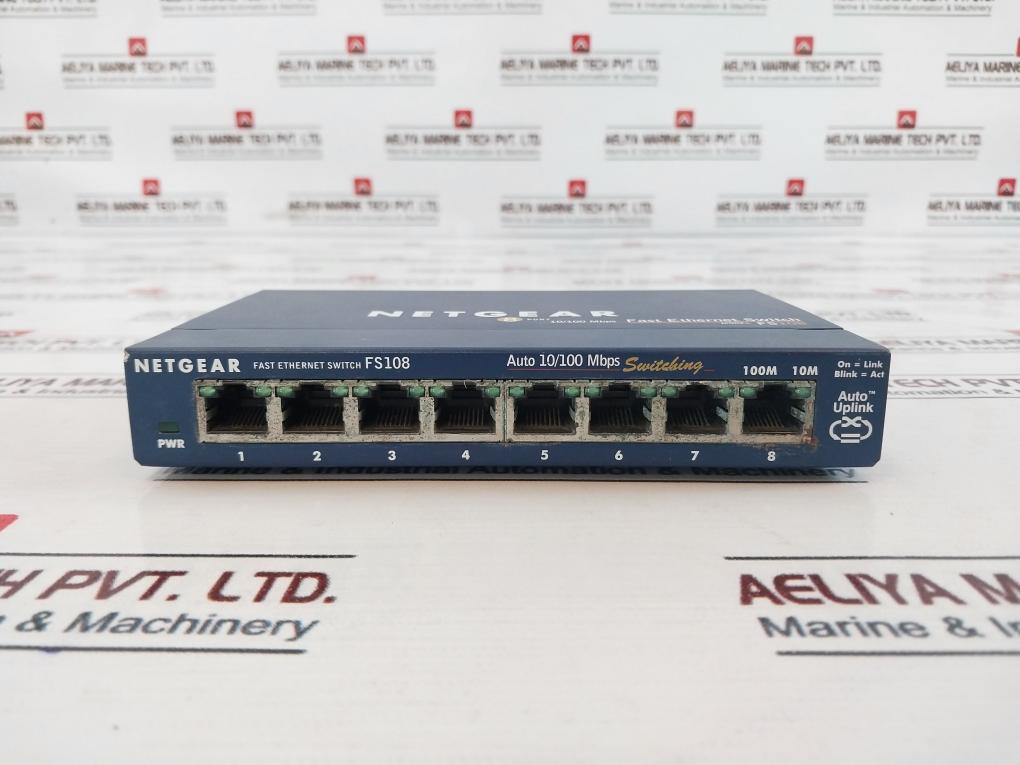 Netgear Fs108 Fast Ethernet Switch Prosafe 8 Port 10/100 Switch Fs108 V2
