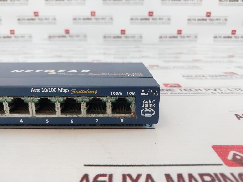 Netgear Fs108 Fast Ethernet Switch Prosafe 8 Port 10/100 Switch Fs108 V2