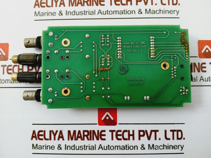 Network Video Tech 551-345-1-d Pc Board