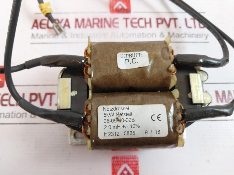 Netzdrossel 05-09-40-09b Mains Choke, 5kw Power Supply, 2.0mh ±10%