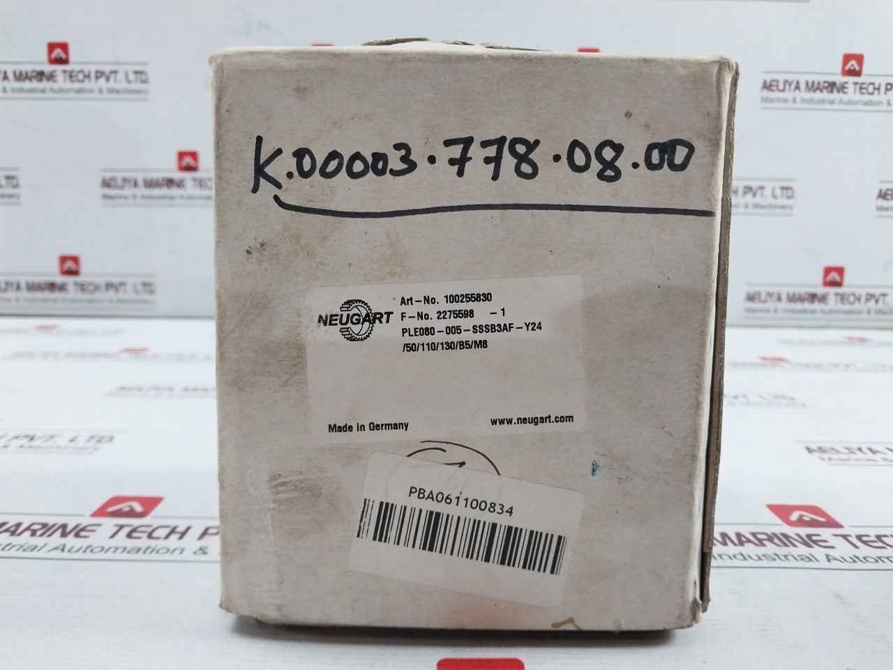 Neugart 100255830 Gearbox Ple080-005-sssb3Af-y24/50/110/130/B5/M8