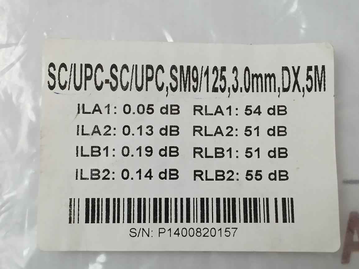 New 5M Optical Fiber Cable Sc/Upc-sc/Upc,Sm9/125