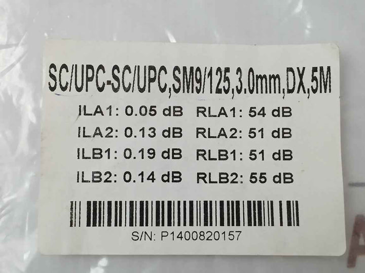 New 5M Optical Fiber Cable Sc/Upc-sc/Upc,Sm9/125