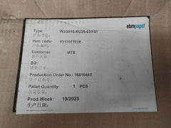 Ebm-papst Axial Flow Cooling Fan W3G910-ku25-03/F01 3Ph 380-480Vac 50/60Hz