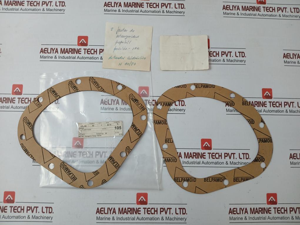 New Condition 136 Gasket For Cryogenic Cargo Valve Belpamoid