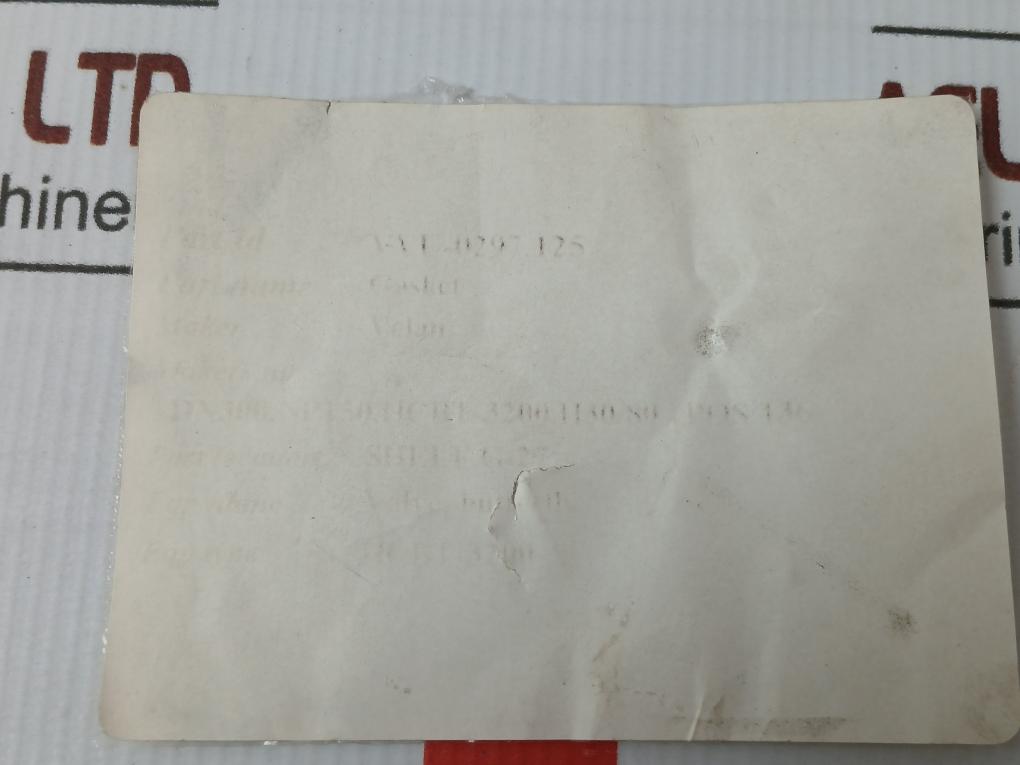 New Condition 136 Gasket For Cryogenic Cargo Valve Belpamoid