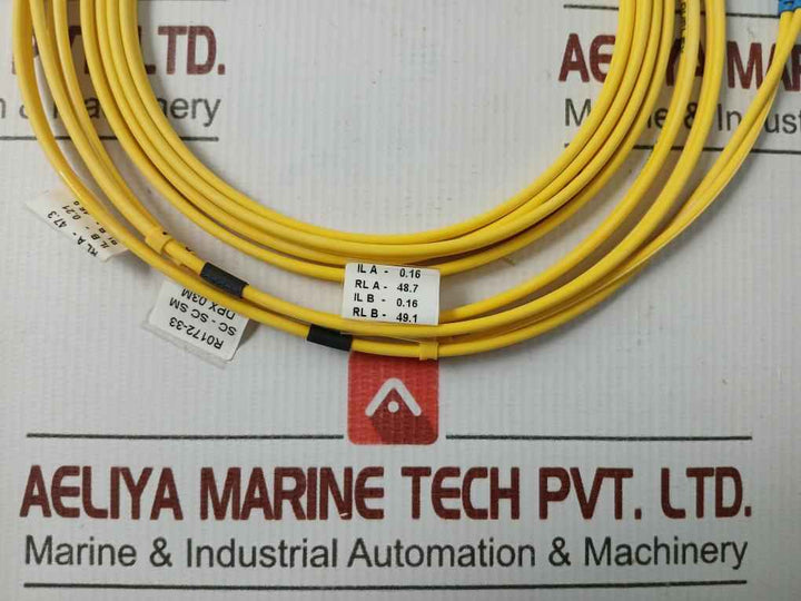 New Condition Duplex Fiber Optic Patch Cable Sc-sc Sm Dpx 03M (9/125)