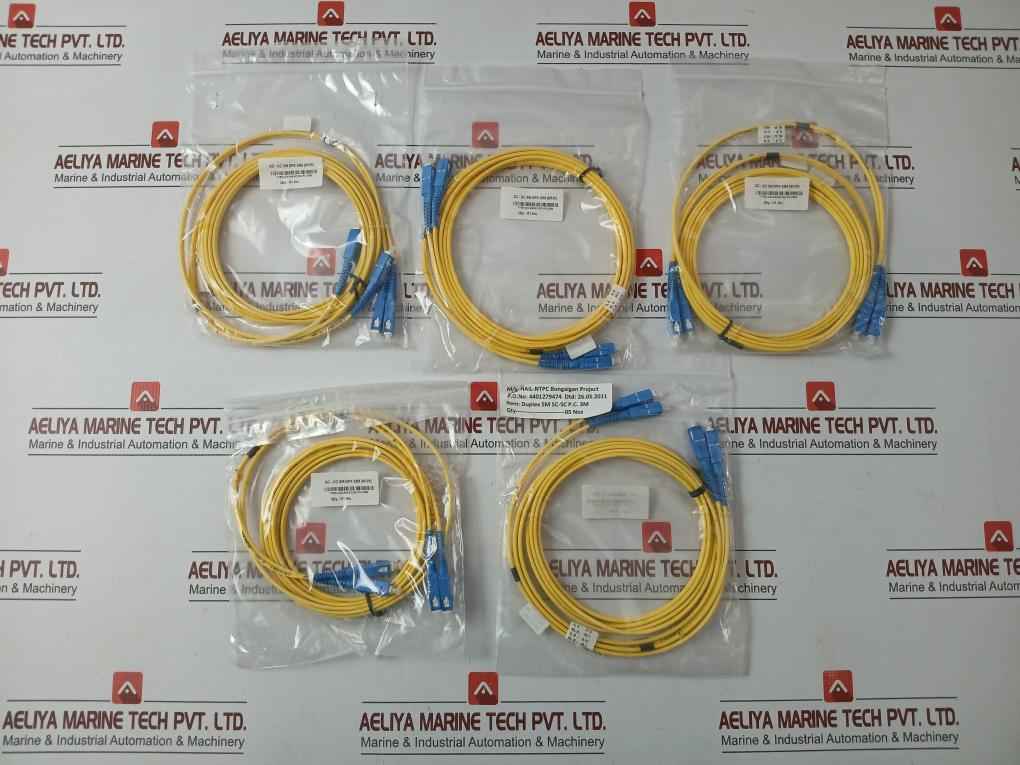 New Condition Fiber Optic Cable Set Ftek-dx-sm-sc/Sc-pc-03M