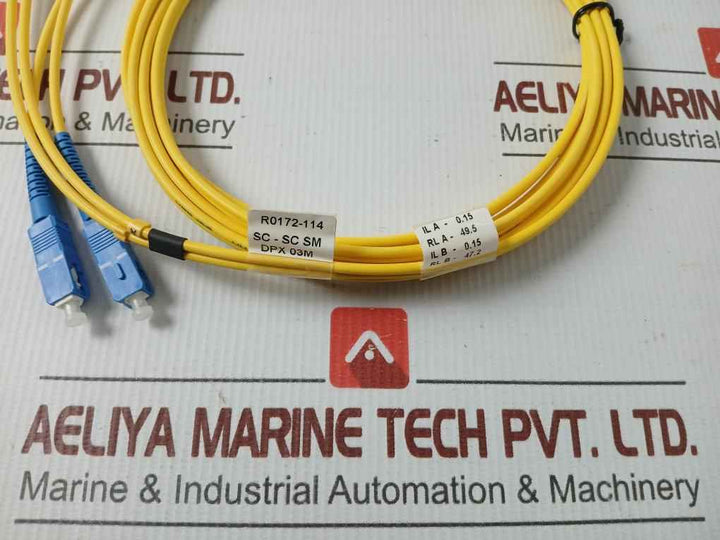 New Condition Fiber Optic Cable Set Ftek-dx-sm-sc/Sc-pc-03M