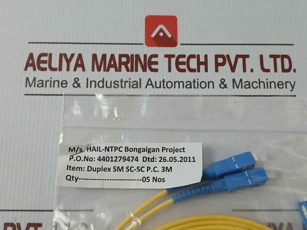 New Condition Fiber Optic Cable Set Ftek-dx-sm-sc/Sc-pc-03M