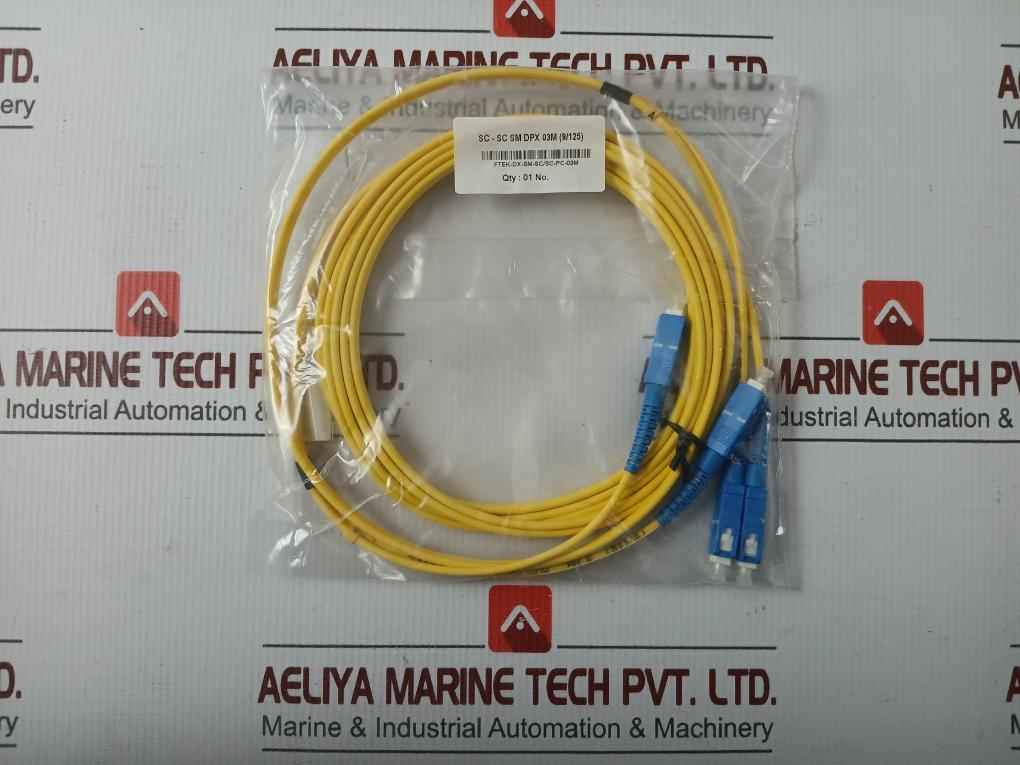 New Condition Fiber Optic Cable Set Ftek-dx-sm-sc/Sc-pc-03M