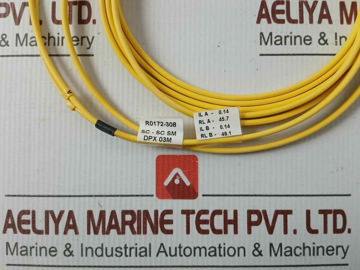 New Condition Fiber Optic Cable Set Ftek-dx-sm-sc/Sc-pc-03M