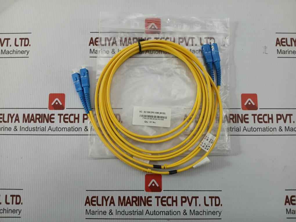 New Condition Fiber Optic Patch Cable Ftek-dx-sm-sc/Sc-pc-03M Duplex Sm Sc-sc P.C. 3M